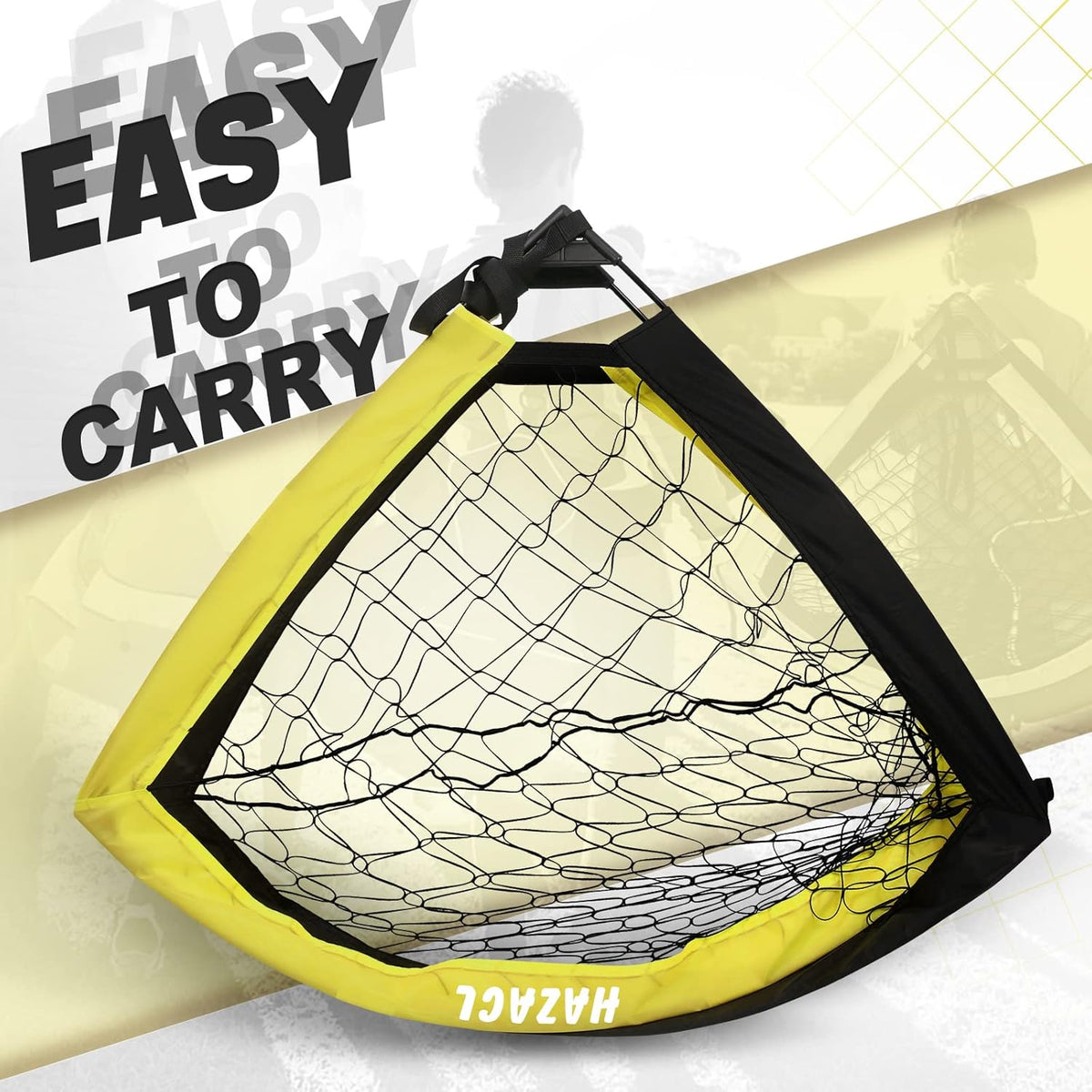 Skiennix Kid Soccer Goals - Portable Large Pop-Up Soccer Nets with Carry Bag for Indoor/Outdoor Use