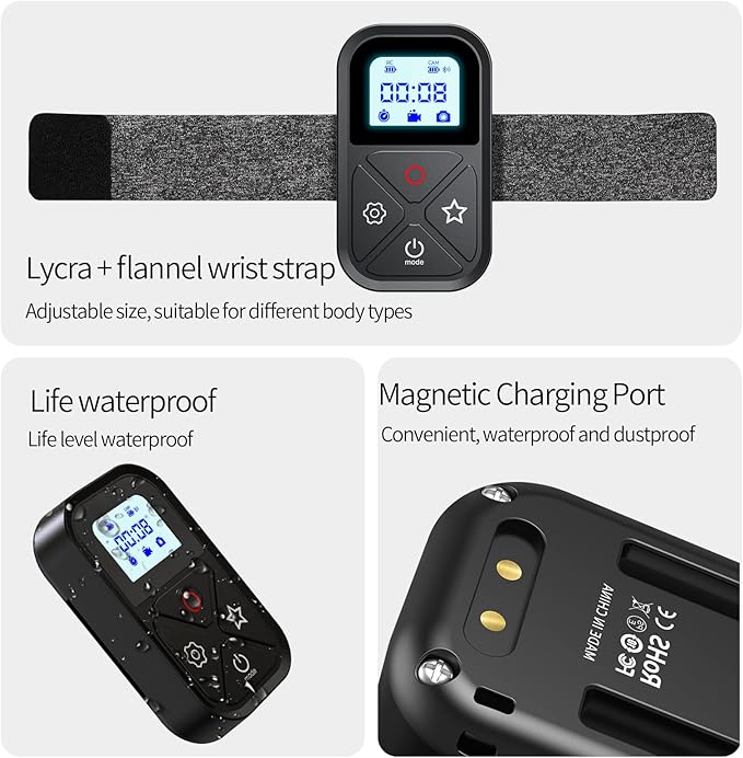 Smart Remote Control for GoPro，Wireless Camera Controller for Hero 12 11 10 9 8