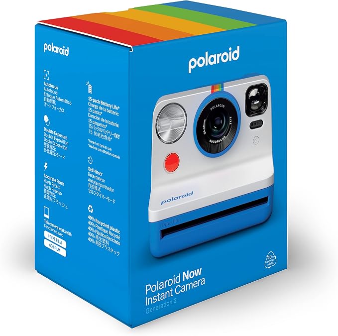 Polaroid Now 2nd Generation I-Type Instant Film Camera