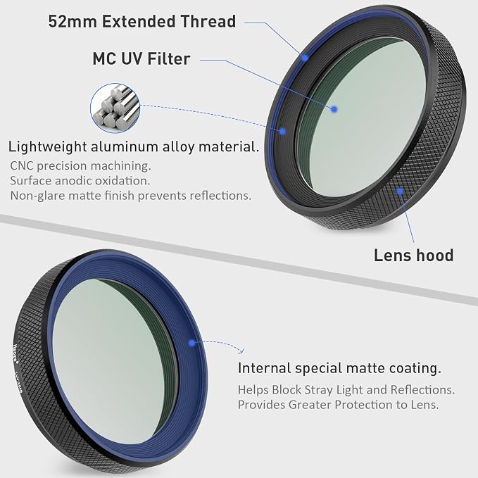 Haoge LUV-X54B Metal Lens Hood