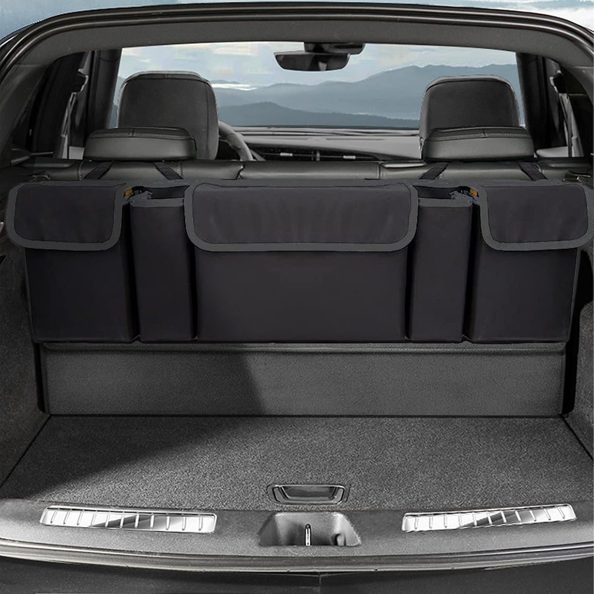 AOPHY Car Trunk Organizer, Large Capacity Car Organizers and Storage with 8 Pockets, Waterproof Backseat Hanging Organizer for SUV, Truck, MPV, Interior Accessories for Men and Women