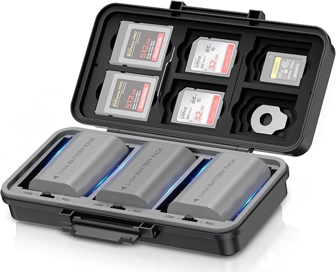 JJC Camera Battery SD Card Case