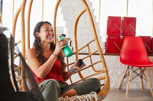 Hydro Flask 24 Oz Standard Mouth Water Bottle - Flexible Straw Cap for Easy Drinking