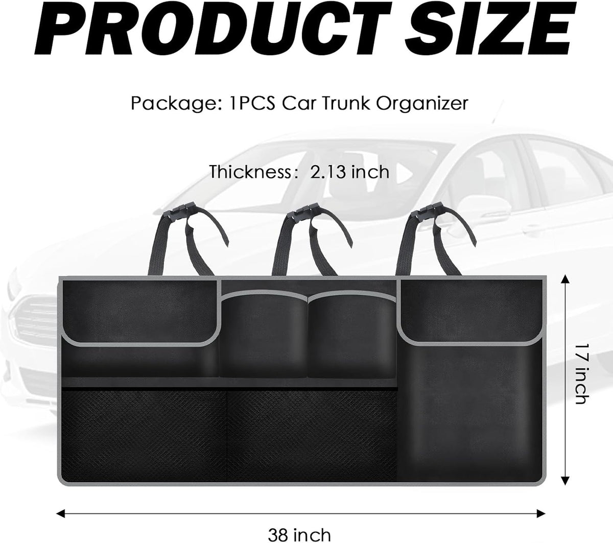 2026 New Hanging Trunk Organizer,Large Capacity SUV Trunk Organizer