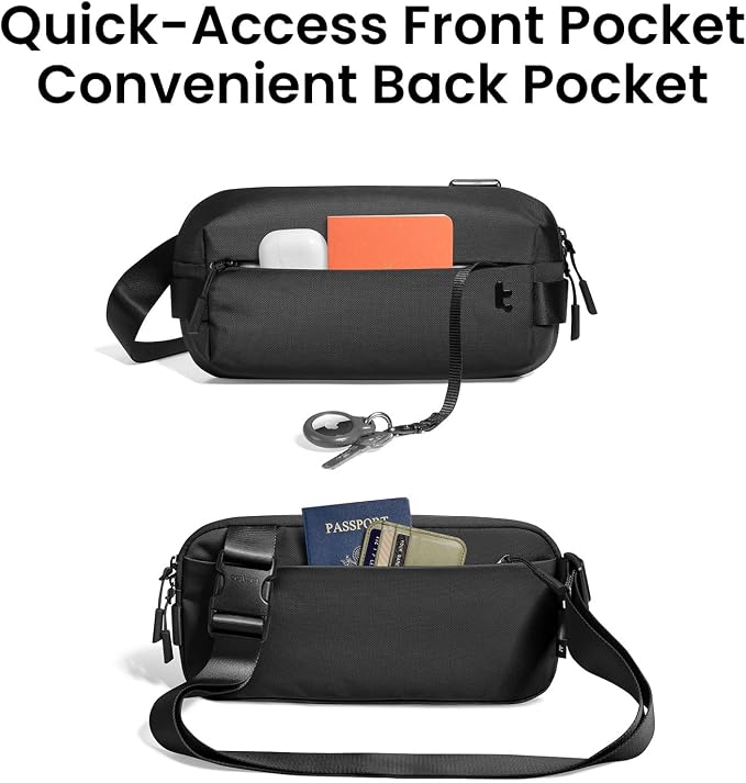 tomtoc Compact EDC Sling Bag 3L-10L, Minimalist Crossbody Bag Chest Shoulder