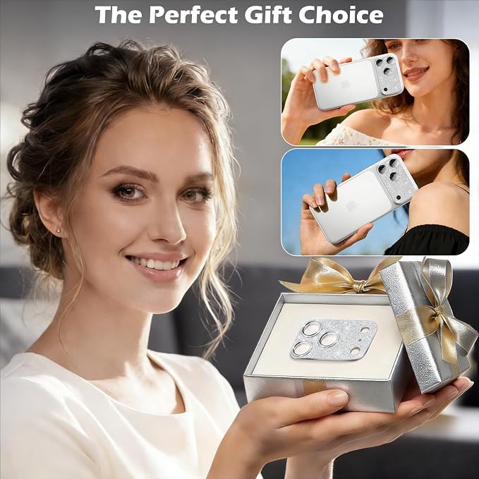 imluckies Compatible with iPhone 17 Pro Max Camera Lens Protector Bling