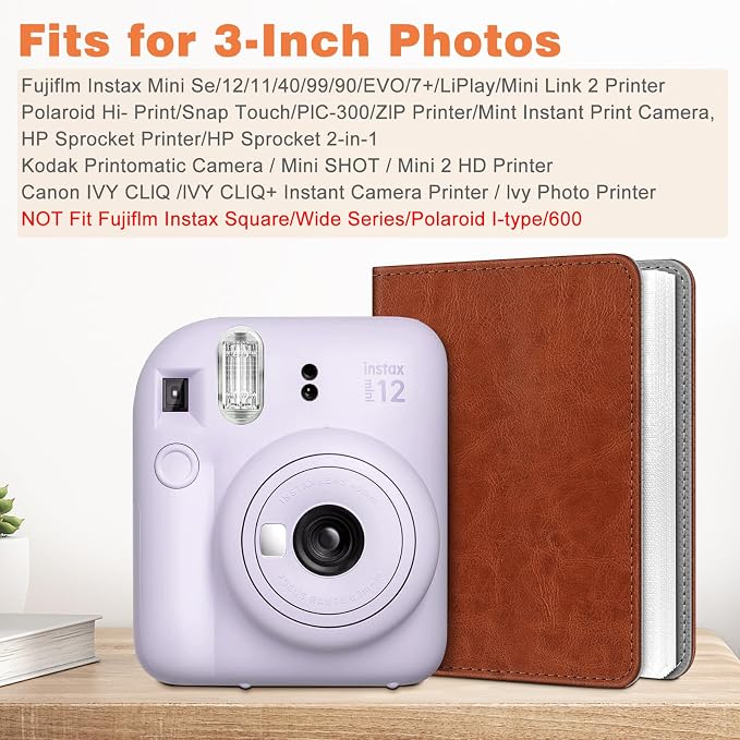 Fintie Instax Mini Photo Album for 2x3-Inch Film