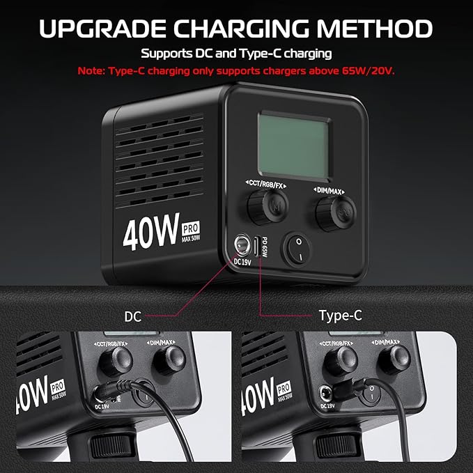 ULANZI 40W Pro Portable LED Video Light