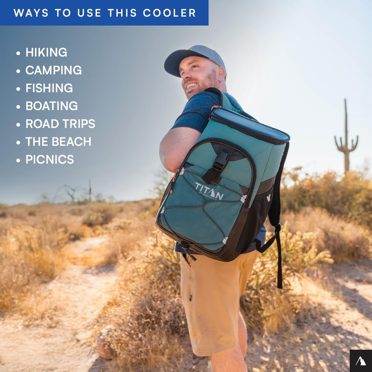 Titan by Arctic Zone Backpack Cooler - Insulated Soft-Sided Bag with Leak-Proof Lining | 24 Can Capacity