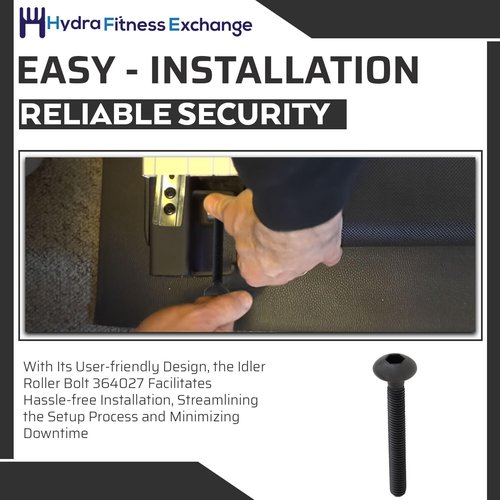 Hydra Fitness Exchange Idler Roller Bolt 364027 for Treadmill Repair - Compatible with Nordic-Track, HealthRider, and Epic Treadmills