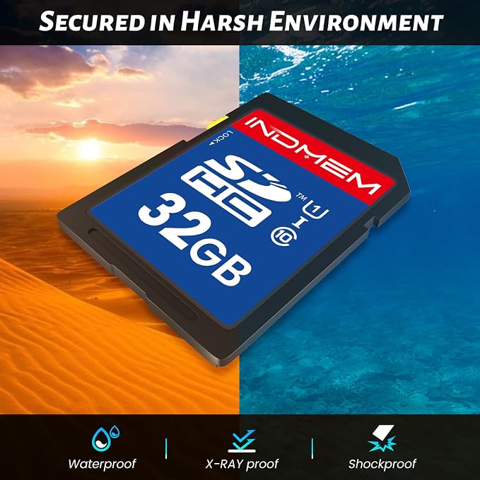 SD Card 32GB, High Speed Full HD Video Recording Secure Digital Cards