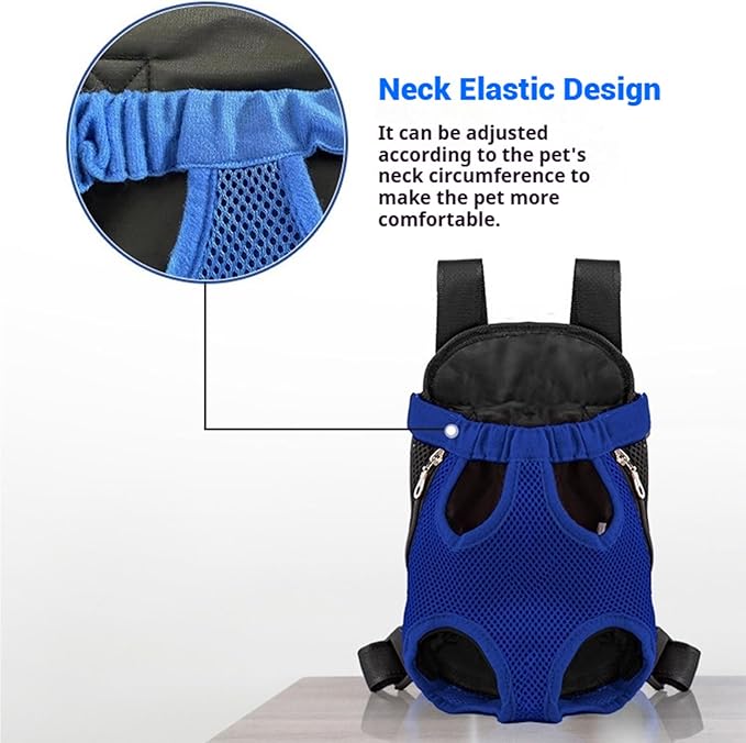 Portable Pet Carrier Backpack, Adjustable Pet Front Cat Dog Carrier Backpack Travel Bag for Small Medium Dogs Cats Puppies, Cat Backpack Carrier for Hiking Cycling (A, S)