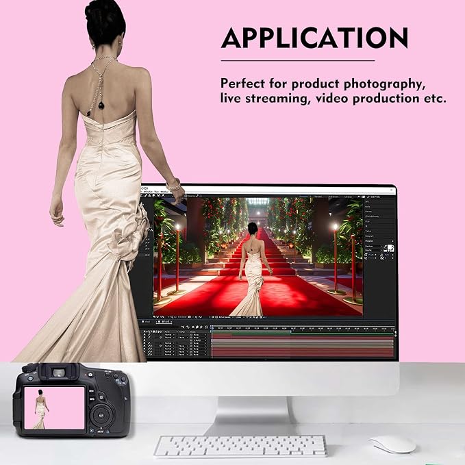 Pink Photo Backdrop for Photoshoot, Fabric Background for Product Photography