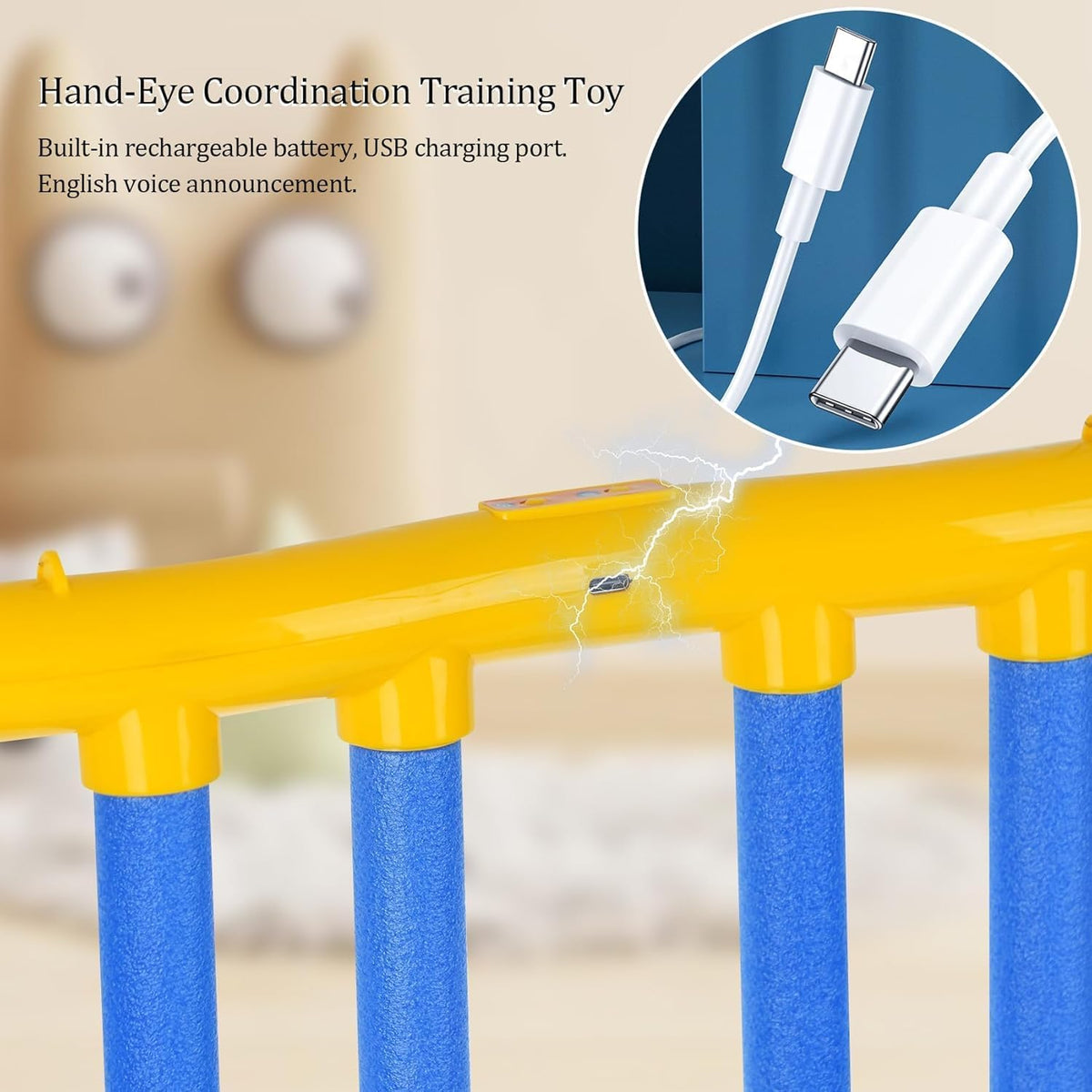 RVOGJP Reflex Challenge Game - Hand-Eye Coordination Training Toy with 3 Adjustable Speeds | Fun Reaction Game