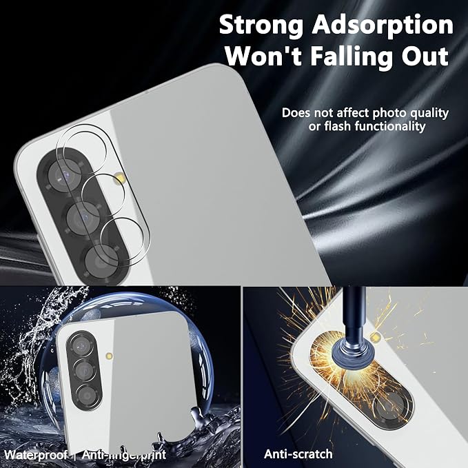 Privacy Screen Protector for Samsung Galaxy A56, 1+2 Pack TPU Anti-Spy Film