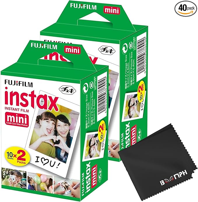 Fujifilm Instax Mini Instant Camera Film: 40 Shoots Total,