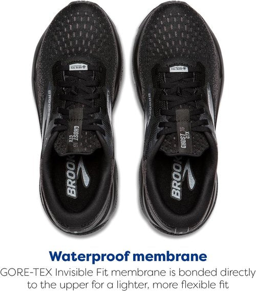 Brooks Women's Ghost 16 GTX - Waterproof Neutral Running Shoes for All-Weather Comfort