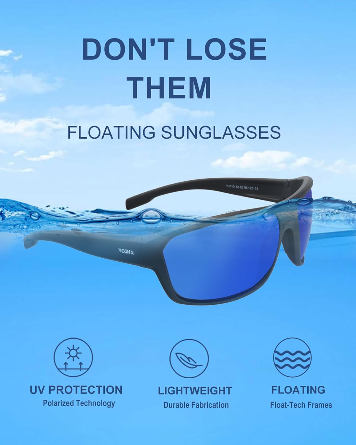 Skiennix Floating Polarized Fishing Sunglasses - UV Protection for Kayaking, Boating & Water Sports