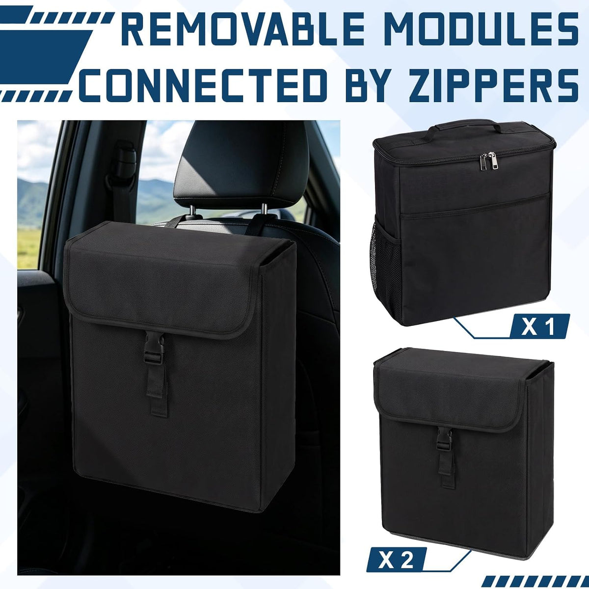 GDNasist Car Trunk Organizer, Backseat Hanging Organizer for SUV/MPV/Truck