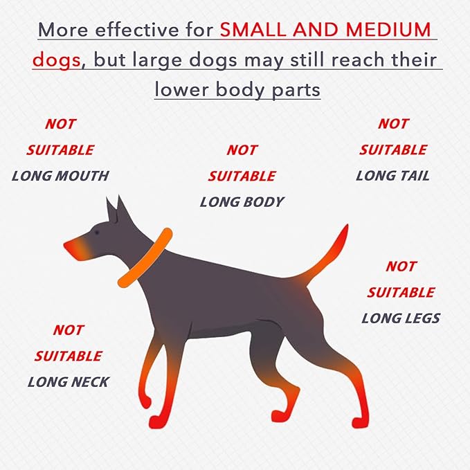 IDOMIK Dog Recovery Collar, Waterproof Soft Dog Cone After Surgery, Comfy Protective Elizabethan Collar Alternative for Dogs Cats, Adjustable Pet Neck Donut Cone Anti-Licking Biting Wounds