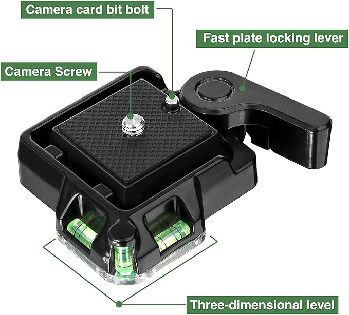 Konsait Camera Camcorder Tripod Monopod Ball Head QR-40 Quick Release Plate