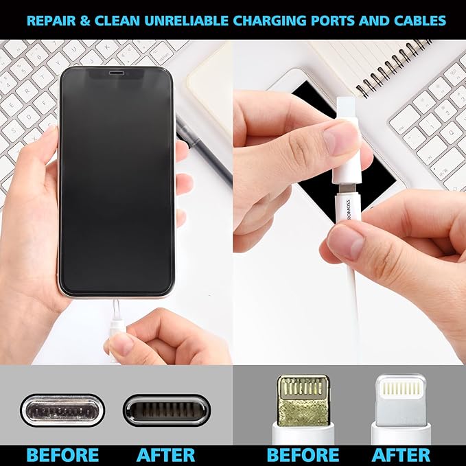 ECASP Cleaner Kit for AirPod, Cell Phone Cleaning Repair & Recovery for iPhone