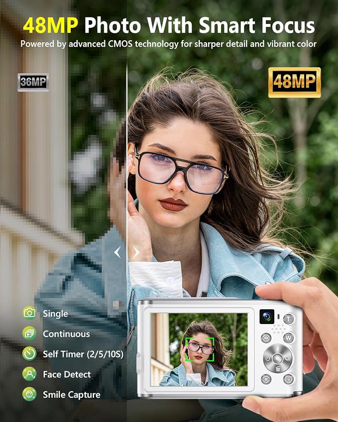 2026 Upgraded 4K Digital Camera