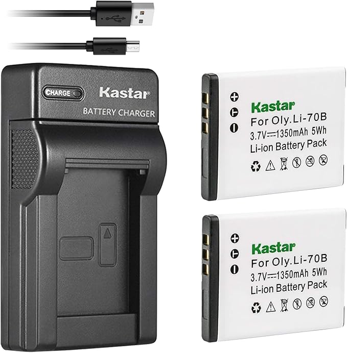 Kastar Battery X2 + Slim USB Charger Replacement
