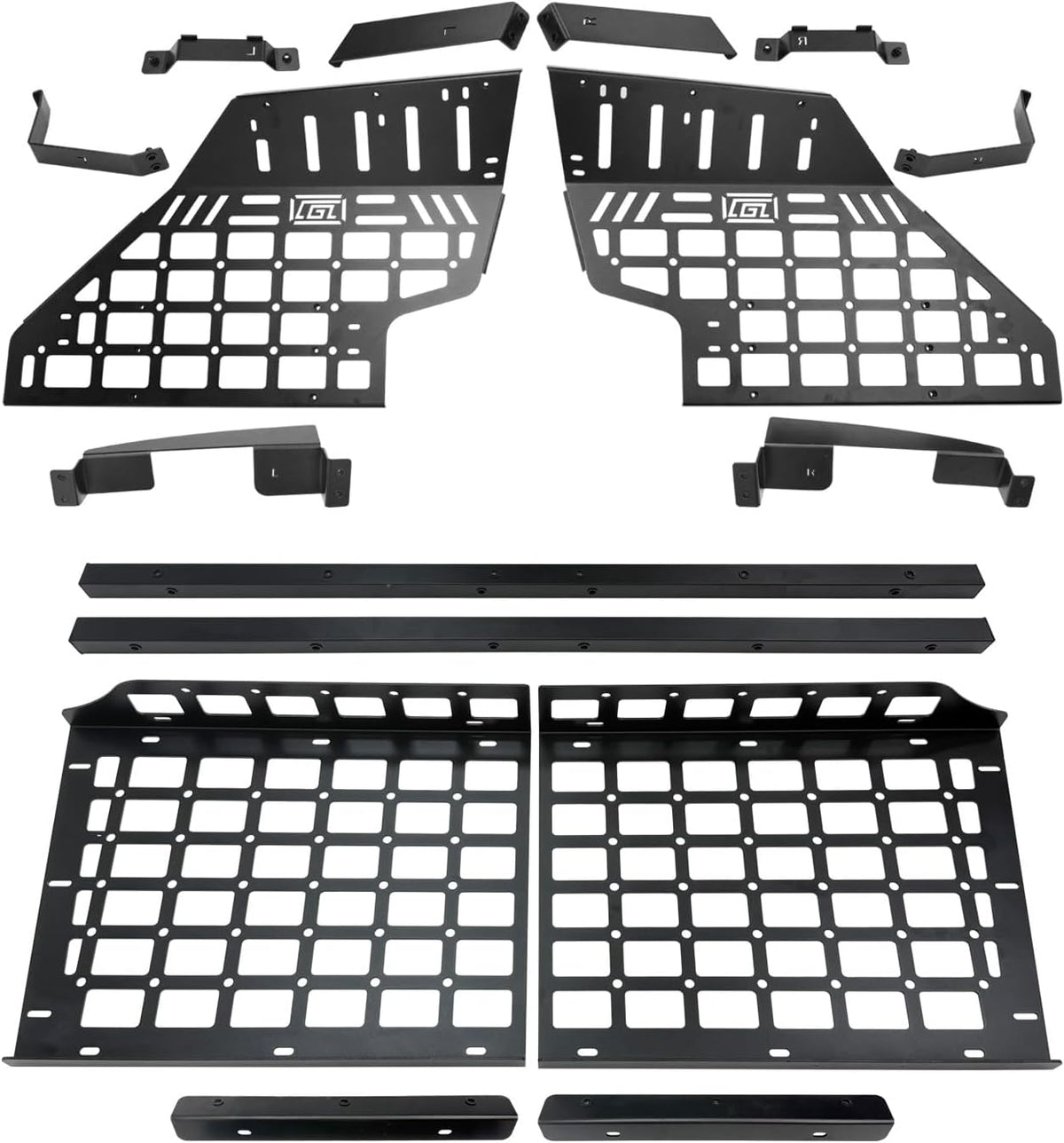 HIGH FLYING 2019-2025 for Toyota RAV4 Car Accessories Molle Panels Storage Modular System Trunk Shelf Organizer Interior Rear Cargo Racks (Panels+Storage Box)