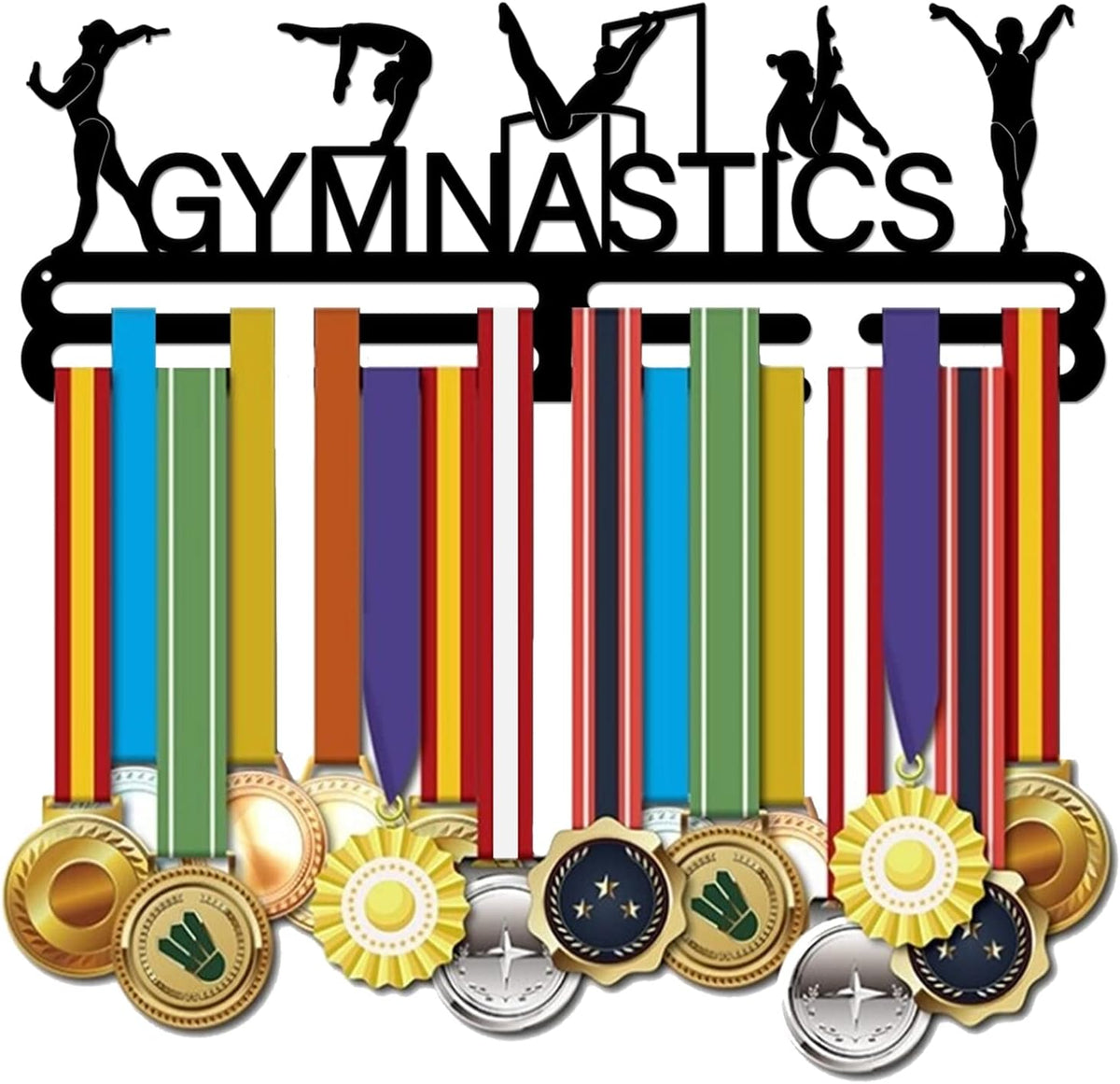 SUPERDANT Medal Holder - Stylish Wall Rack for Women's Rhythmic Gymnastics Awards | 15.75x6in