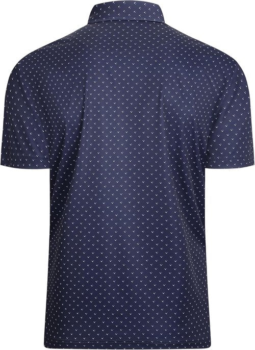 Alex Vando Men's Golf Shirt - Moisture-Wicking Classic Print Design | Comfortable Fit for All-Day Play