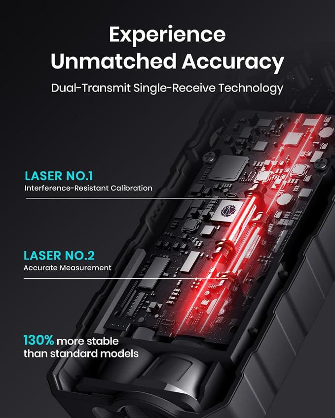 Laser Measure Device, MiLESEEY 393ft Digital Laser Tape Measure
