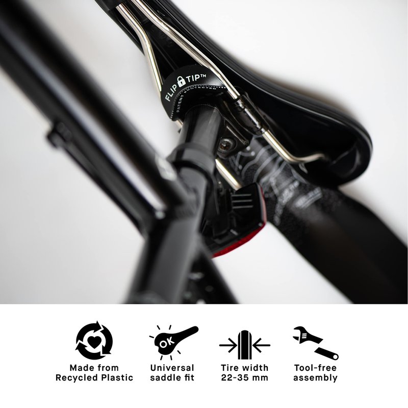 Rehook Ass Savers Regular Rear Mudguard | Genuine, Patented Clip-On Saddle Mounted Bike Mud Guard | Bum Saver Fender Suitable for All Bicycles Road, Gravel, MTB