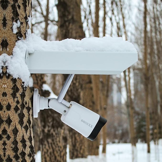 OOSSXX Universal Outdoor Security Camera Sun Rain Cover Shield