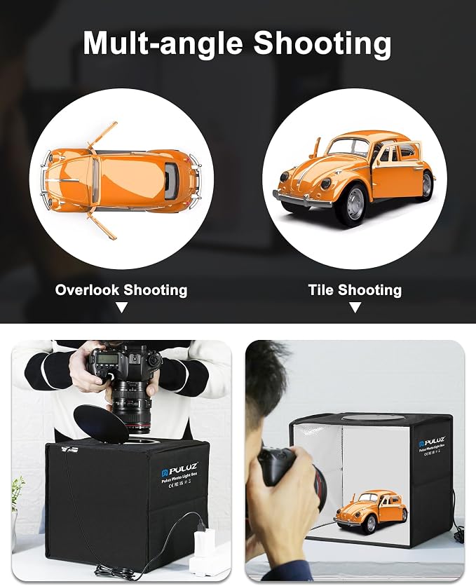 PULUZ Mini Photo Studio Light Box, Photo Shooting Tent kit, Portable Folding