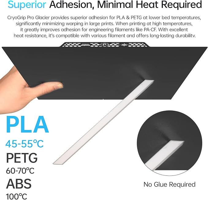 BIQU CryoGrip Pro Glacier 370x370mm Panda Build Plate
