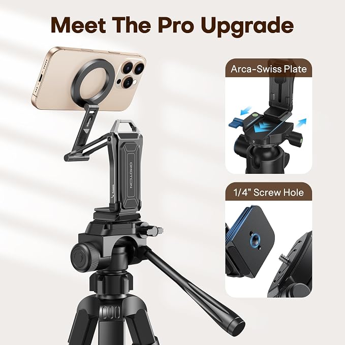 OMOTON TP02 360°Rotating for MagSafe Tripod, New Upgrade