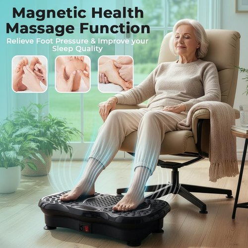 Beltwell® Vibration Plate - Full Body Shaker for Weight Loss & Lymphatic Drainage | Bluetooth & LED Display