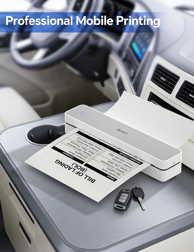 iDPRT MT610 Portable Thermal Printer, 203DPI Mobile-Travel-Printers,