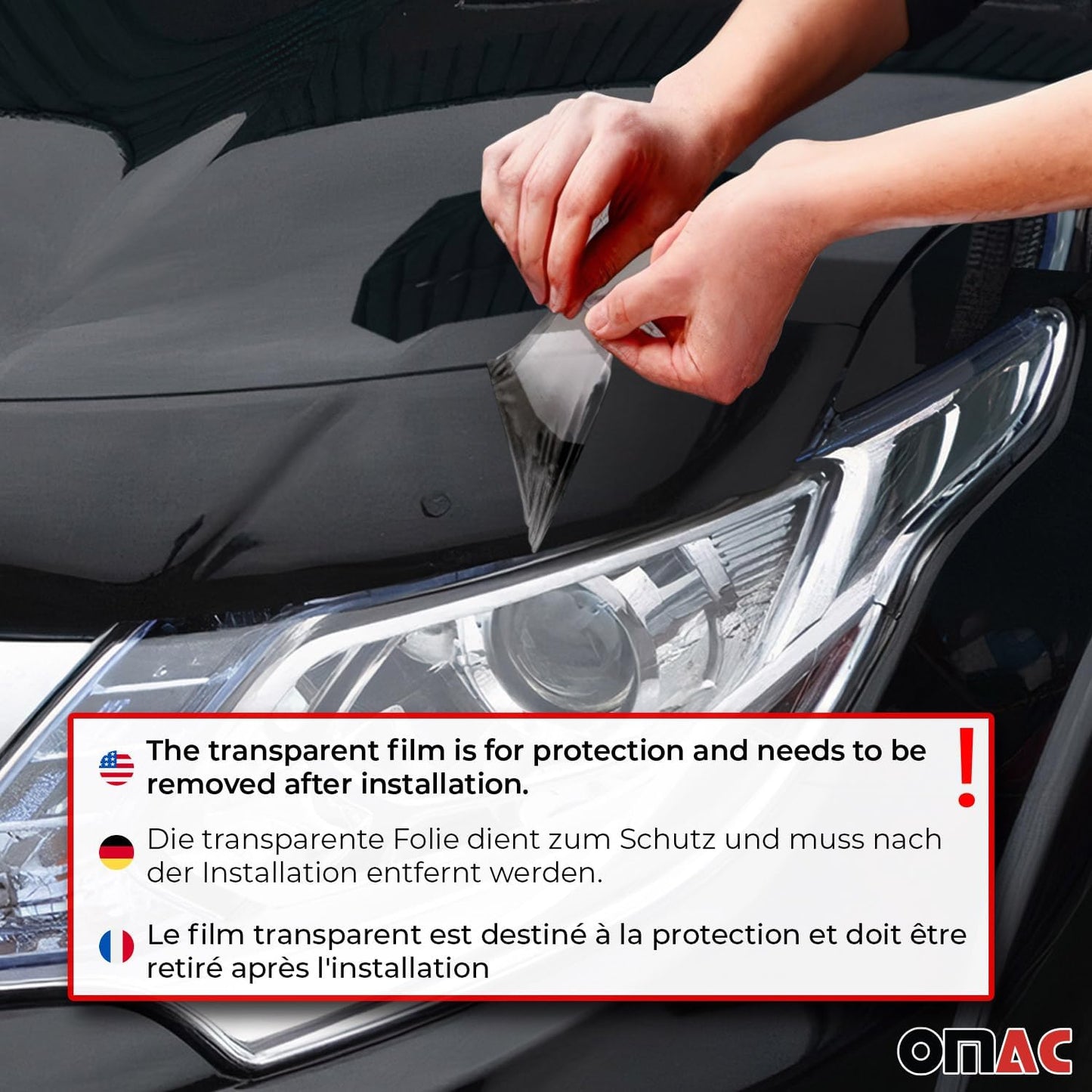 OMAC Front Bug Shield Hood Deflector Guard for Subaru Impreza 2008-2011 Black Smoke