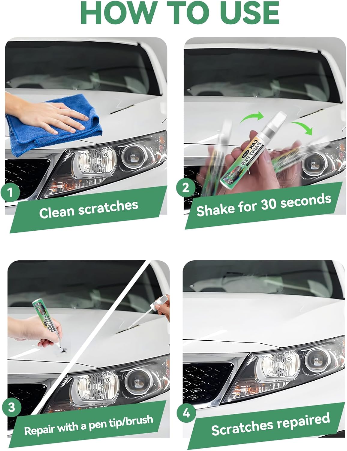 Urban Gray Pearl(NH-912P) Touch Up Paint Pen for Honda,Car Paint Scratch Repair Pen Quick and Easy Fix Auto Paint Scratch