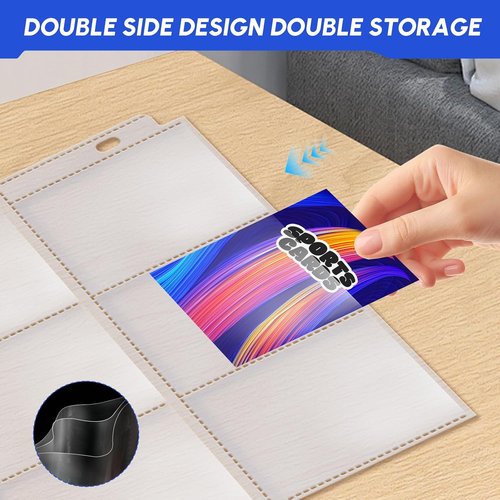 80 Pack Trading Card Sleeves by [Brand Name] - 9 Pocket Page Protectors for 3 Ring Binders | Ideal for Sports & Game Cards