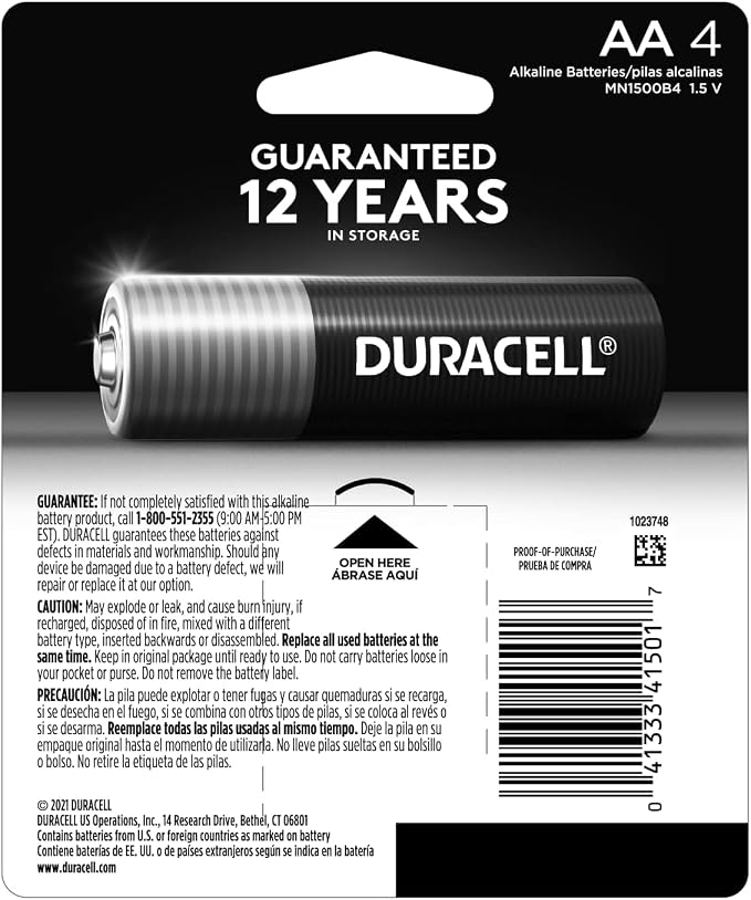 DURACELL Coppertop Double AA Batteries