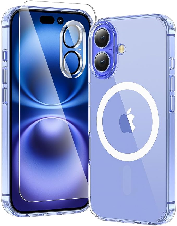 toushion 3 in 1 for iPhone 16 Case Clear