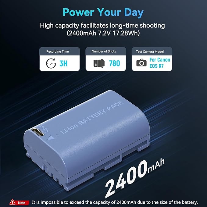 SMALLRIG 2400mAh Repalcement USB-C Battery