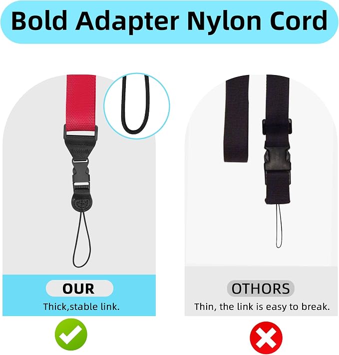 Adjustable Shoulder Strap:Comfortable iPad Strap Nylon Neck Lanyard
