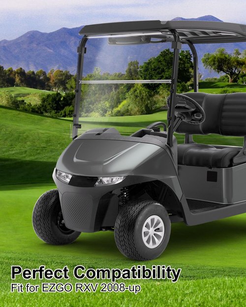 EMIHO Golf Cart Brake & Accelerator Pedal Pad Cover Kit Fit for EZGO RXV 2008-Up Gas and Electric Vehicles Replace 600252 600255 610471 610529