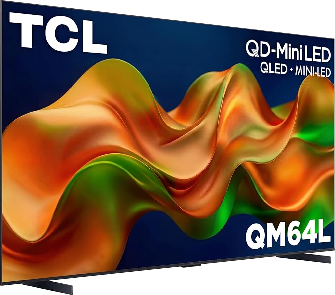 TCL 98 Inch Class QM64L Series | Mini LED QLED 4K HDR Smart Fire TV | 98QM64L, 2026 | 120Hz-144Hz High Brightness, Dolby Vision Atmos, Alexa+ Voice Remote AI Streaming Television | Amazon Exclusive