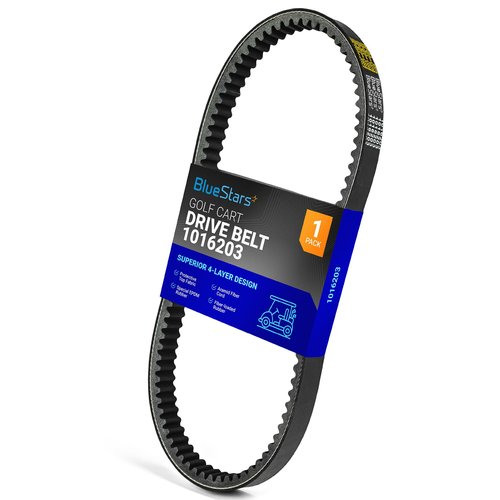BlueStars Durable 1016203 Clutch Drive Belt - Compatible with Club Car 1992-Up DS and 2004-Up Precedent Gas Golf Carts