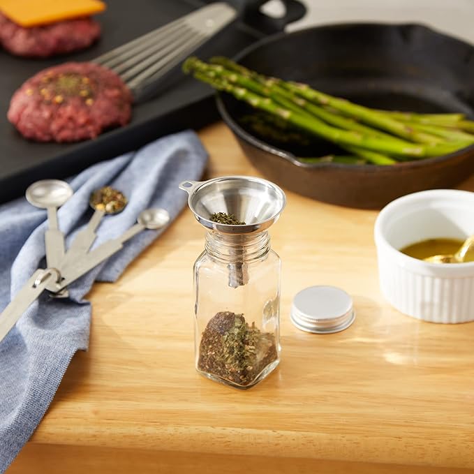 Stainless Steel Funnel - for Filling Narrow Jars and Bottles, 1 pc (Pack of 6)